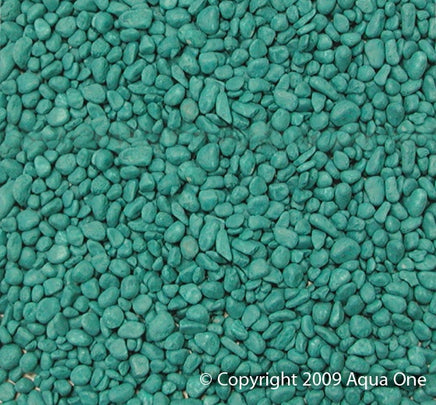 Aquarium Decorative Gravel Aqua - 1kg Bag - Www.goldfishpagoda.co.nz