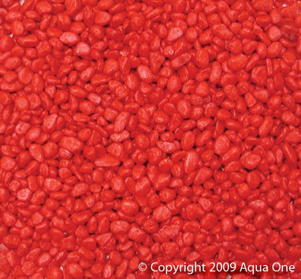 Aquarium Gravel - Scarlet Red 1kg - Www.goldfishpagoda.co.nz
