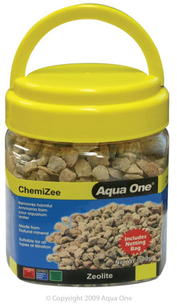 Aqua One ChemiZee Zeolite Ammonia Remover 500gm - Www.goldfishpagoda.co.nz