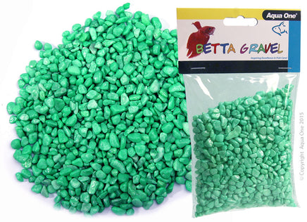 Aqua One Betta Gravel Metallic Green - Www.goldfishpagoda.co.nz
