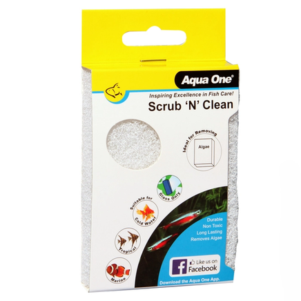 Aqua One Scrub N Clean Algae Pad Duo Pack - Www.goldfishpagoda.co.nz