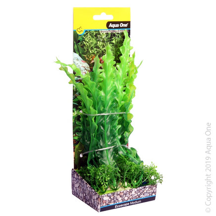 AQUA ONE ECOSCAPE MEDIUM RUFFLED LACE PLANT GREEN - Www.goldfishpagoda.co.nz