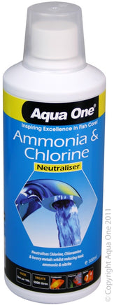 Ammonia Remover - Chlorine Neutraliser Aquarium Treatment. 500ml - Www.goldfishpagoda.co.nz