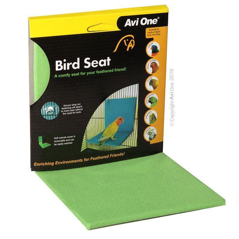 Bird Seat Green- Attach to Cage For Comfort