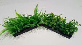 Artificial Aquarium Plant - Green Fern or Yellow Auribus