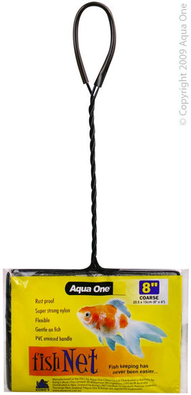Aqua One Fish Net - 8 Inch Coarse - Www.goldfishpagoda.co.nz