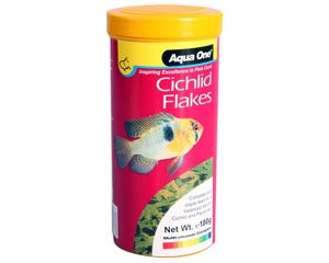 Aqua One Cichlid Flakes 180gm
