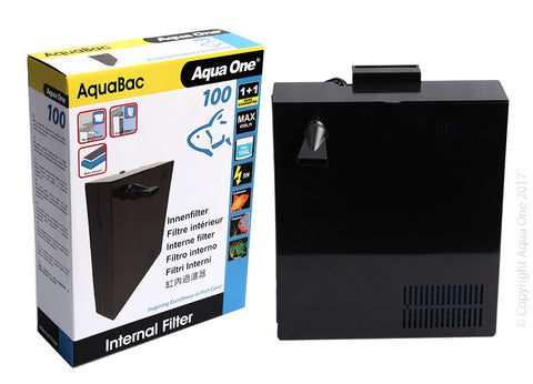 Aqua One Aquabac Internal Back Filter 100. 450L/HR
