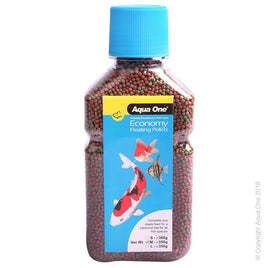 Aqua One Economy Pellet 2mm. 350gm - Www.goldfishpagoda.co.nz