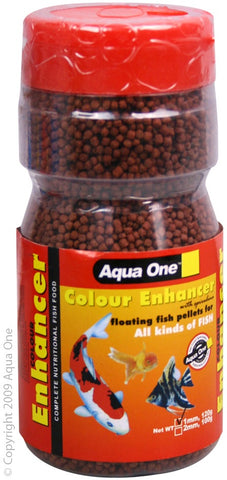 Aqua One Colour Enhancer Pellet 1mm. 120gm