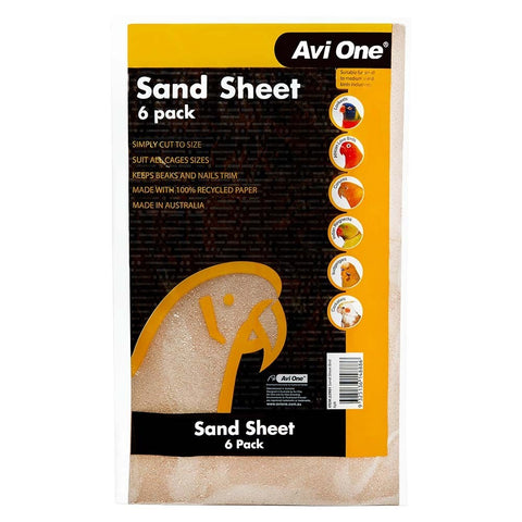 Avi One Sand Sheet Bird Cake Accessory 6 Pack
