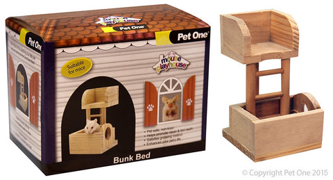 Pet One Mouse Playhouse Bunk Bed