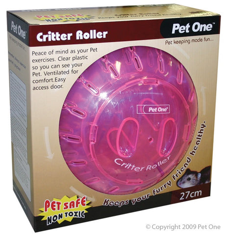 Pet One Critter Roller Large 27cm - Assorted Colours