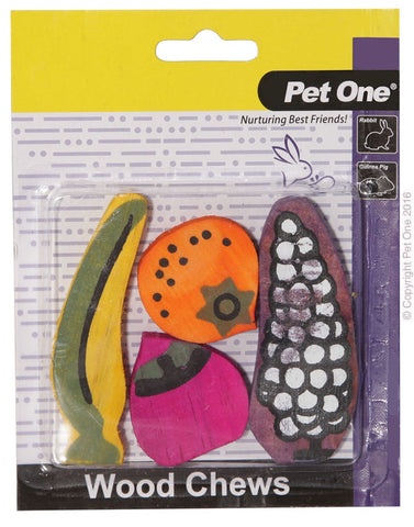 Pet One Wooden Chews 4 Pack