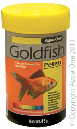 Aqua One Goldfish Pellets 45gm
