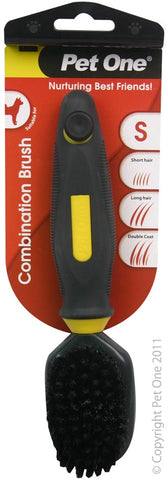 Pet One Grooming Combination Brush For Small Dogs