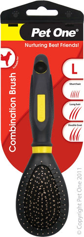 Pet One Grooming Combination Brush for Large Dogs