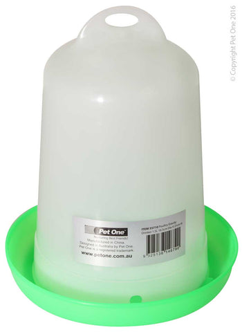 Poultry Gravity Drinker 1.5L 16.5cm Dia X 21cm H