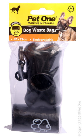 Pet One Waste Bag Dispenser & 20pk Bags