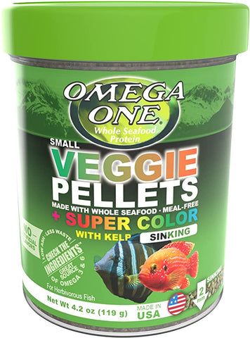 Omega One Super Colour Vege Pellets Small 119G