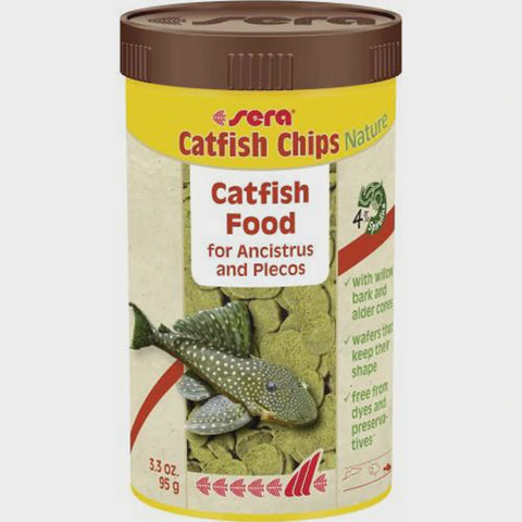 Sera Catfish Chips Wafers with Wood 95g