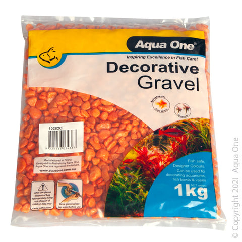 Aqua One Gravel - Fire Orange 1kg