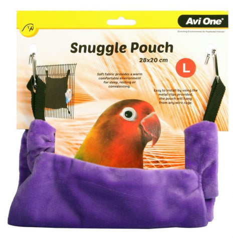 Bird Snuggle Pouch. Cosy and Comfortable