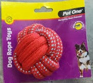Pet One Rope Ball 8cm