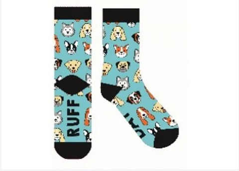 Ruff Day Novelty Dog Socks